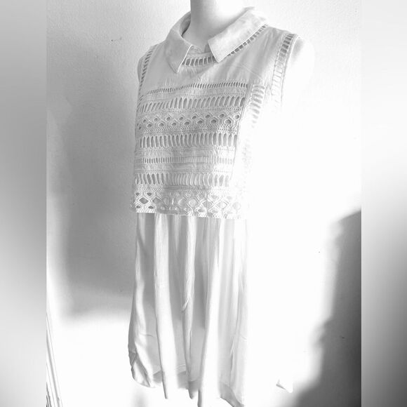 Free People Twice As Nice Bohemian Gauze Emblazoned Tunic Top Women’s S - Picture 1 of 6